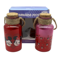 KIT C/2 LUMINÁRIAS MICKEY E MINNIE EMOJI