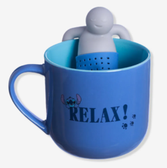 CANECA 350ML COM INFUSOR STITCH RELAX - comprar online