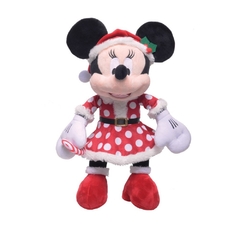 PELÚCIA MINNIE NOEL POÁ CANDY CANE NATAL DISNEY