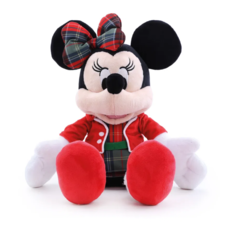 PELÚCIA MINNIE NATAL XADREZ 30CM DISNEY