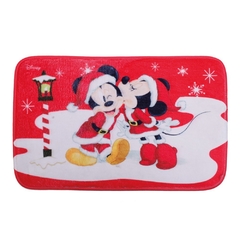 TAPETE DE BANHO MICKEY E MINNIE NATAL DISNEY