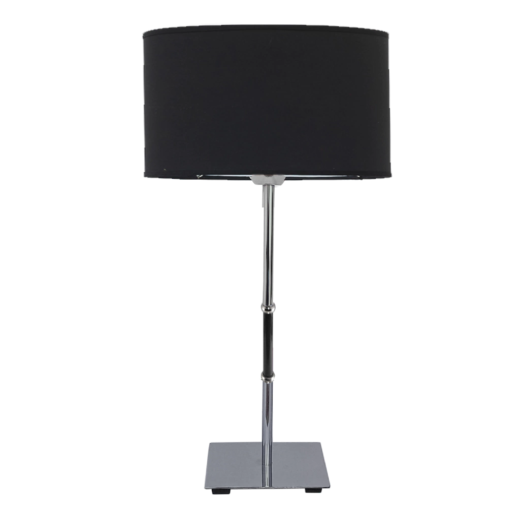 Lampara de mesa platil con cañito color