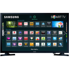 Smart TV LED 32" HD Samsung 324300 com Connect Share Movie, Screen Mirroring, Wi-Fi, Entradas HDMI e Entrada USB