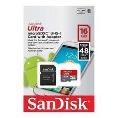 Cartão Micro Sdhc 16gb Ultra Sd Sandisk Classe 10 48 Mb/s - CellCenter