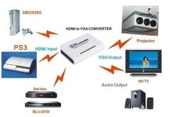 Conversor Vga Para Hdmi Adaptador 1080p Tv Xbox Ps3 Pc - comprar online