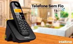 Telefone sem Fio Digital com Ramal Intelbras Preto - TS3112 - loja online