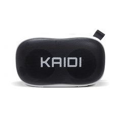 Caixa De Som Bluetooth Com Microfone FM 6Wrms Kaidi KD811 Preto/Branco