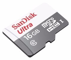 Cartão Micro Sdhc 16gb Ultra Sd Sandisk Classe 10 48 Mb/s