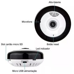 Câmera Segurança Ip 360 Graus Hd 960p Semi Sc-111w Português - CellCenter