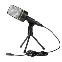 Microfone Condensador Com Fio Tripé Studio Sf 920 Cabo P2 - loja online
