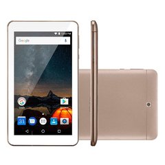 Tablet M7S Plus Android 7 Memória Interna de 8gb Câmera de 2.0mp Wi-fi, Tela de 7" Dourado NB276 - Multilaser
