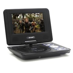 DVD Portátil LCD 7" TV USB TFT FM CD Gamer 300 Jogos com Controle Kimaster - KD-115 - loja online