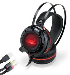 Headset Knup KP-417 Gamer 7.1 Usb P2 Ps4 Pc Xbox One Com Fio Bass Vibration Vermelho na internet