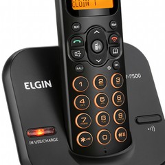 Telefone Sem Fio Id Chamadas Bina Viva Voz Elgin Tsf 7500 - Preto na internet