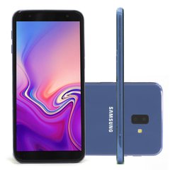 Smartphone Samsung Galaxy J6 Plus 32GB 3GB RAM Tela infinita de 6 Dual Câmera 13MP 5MP - Azul
