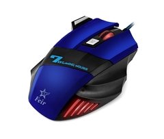 Mouse Gamer 7 Botões 2400 Dpi Gaming Plug & Play Feir Fr-404 Azul - comprar online