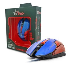 Mouse Gamer 6 Botões 5500 Dpi Gaming Plug & Play Feir Fr-405 Azul/Vermelho - loja online
