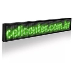 Letreiro Led Painel Monocromático Display Promoções 100 X 20 Verde na internet