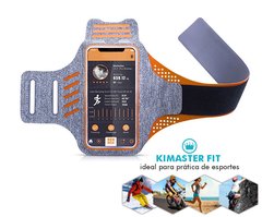 Braçadeira esportiva para celular de até 6.0" AR21 Kimaster Fit