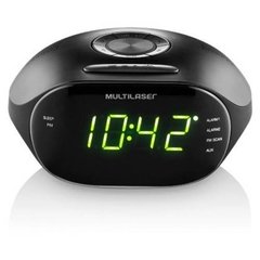 Rádio Relógio Despertador 5w Led Bivolt Multilaser Sp202 - comprar online