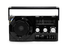 Rádio Retrô Bluetooth Fm Usb Sd Recarregável Le-657 Preto - comprar online