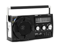 Rádio Retrô Bluetooth Fm Usb Sd Recarregável Le-657 Preto