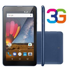 Tablet Multilaser M7 3G Plus Quad Core 1GB RAM Camera Tela 7 Memoria 8GB Dual Chip NB270 - Azul