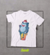 Remera Snorlax blanca by @nuvevoladora