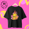 Remera Pikachu Helado negra by @nuvevoladora