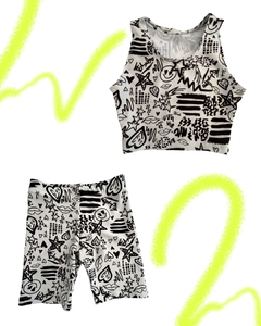 Conjunto Graffiti Blanco