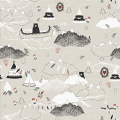 Wallpaper Montañas Gris 2332-2