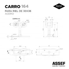 Carro de Nylon 164 (para Riel 30X36) - comprar online