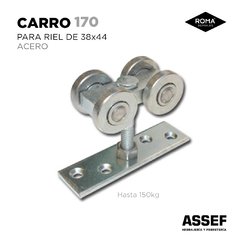 Carro de Acero 170 (para Riel 38x44)