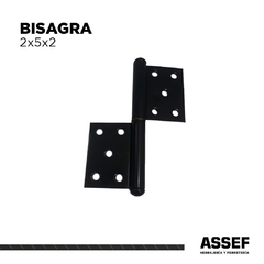 BISAGRA FICHA 5 AGUJEROS | Negro