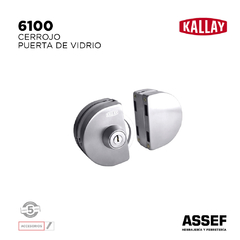 Cerradura para Cristal o Vidrio | KALLAY 6100