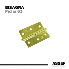 Bisagra Ficha 63 | Zincada