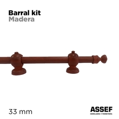 Kit Barral de madera | 22 mm - 1mt