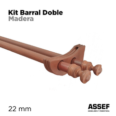 Kit Barral Doble de madera | 2.40 mt