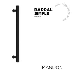 Manijon Barral Cilindro Simple Negro