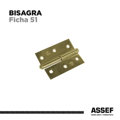 Bisagra Ficha 51 | Pulido