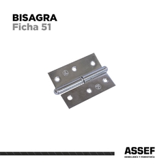 Bisagra Ficha 51 | Niquel