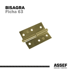 Bisagra Ficha 63 | Pulido