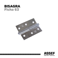 Bisagra Ficha 63 | Niquel