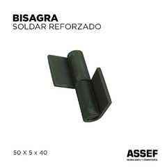 Bisagra Soldar Reforzada | 50x5x40