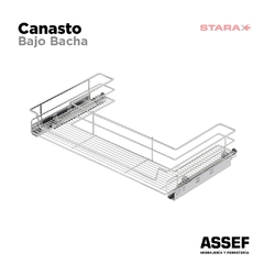 Canasto Bajo Bacha | Cromado - comprar online