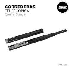 Corredera Telescópica Cierre Suave