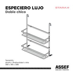 Especiero Doble Chico | Lujo - comprar online