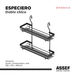 Especiero Doble Chico - comprar online