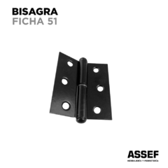 Bisagra Ficha 51 | Negra