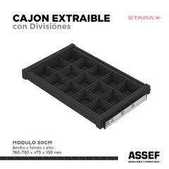 Cajon Con Divisiones | Linea PREMIUM - comprar online